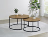 Lainey - 2 Piece Round Nesting Coffee Table - Mango