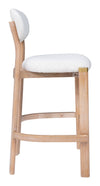 Rilou Barstool White & Natural — Set of 2