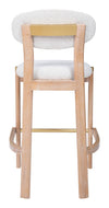 Rilou Barstool White & Natural — Set of 2