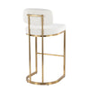 Demi - Fixed-Height Barstool (Set of 2) - Gold Metal Base