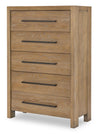 Horizons - 5 Drawers Chest - Weathered Oak