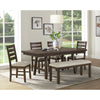 Jax - 6 Piece Dining Set (72" Table, Four Chairs And Bench) - Cherry