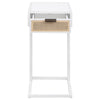 Amherst - 1-Drawer Radio Weave Cane Metal Side Table