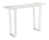 Atlas - Console Table - White & Silver