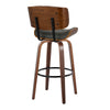 Lombardi - 30" Fixed-Height Barstool (Set of 2) - Walnut Base