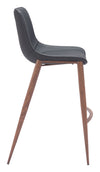 Magnus Barstool Black & Walnut — Set of 2
