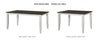 Dining Leg Table Grey & White