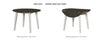 Dining Drop Leaf Table Grey & White