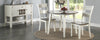 Dining Drop Leaf Table Grey & White