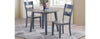 Dining Drop Leaf Table Grey & Graphite