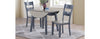 Dining Drop Leaf Table Grey & Graphite