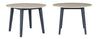 Dining Drop Leaf Table Grey & Graphite
