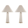 Kona - 28" Table Lamp - Brass Metal And Natural Linen From Grandview