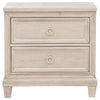 Pembroke - 2-Drawer Nightstand Bedside Table - Washed Oak