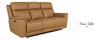 Power Reclining Loveseat With Console Leather Vogue Toffee