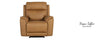 Power Recliner With Power Headrest Leather Vogue Toffee