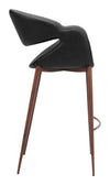 Limay Barstool Black & Walnut