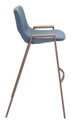 Desi Barstool (Set of 2) Azure Gray & Walnut — Set of 2