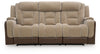 Mixed Motion Power Reclining Sofa - Brownstone