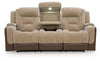 Mixed Motion Power Reclining Sofa - Brownstone
