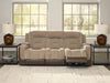 Mixed Motion Power Reclining Sofa - Brownstone