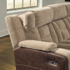 Mixed Motion Power Reclining Sofa - Brownstone