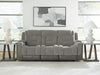 Mixed Motion Power Reclining Sofa - Shadow