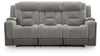 Mixed Motion Power Reclining Sofa - Shadow
