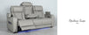 Power Reclining Loveseat With Console Opulence Taupe Leather