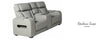Power Reclining Sofa With Power Headrest Opulence Taupe Leather