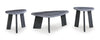 Coffee & 2 End Tables Gibson Grey/Black