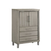 Lennox - Door Chest With Shoe Storage & LED Light - Gray