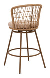 Islamorada Swivel Barstool Brown