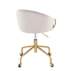 Claire - Task Chair - Gold Base