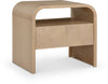 Giada 26 inch Solid Wood And Veneer Nightstand — Natural