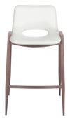 Desi Counter Stool White & Walnut — Set of 2