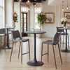 Ace Barstool Dark Gray & Walnut — Set of 2