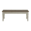 Farmington - Storage Dining Bench - Medium Brown And Washed Stone
