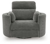 Gosaldo Swivel Power Glider Recliner - Lead