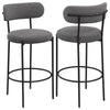 Viola - Boucle Upholstered Bar Stool (Set of 2)