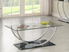 Danville - Rectangular U-Shaped Glass Top Table