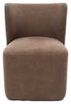 Bambun - Dining Chair With Wheels - Brown