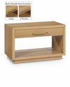Avery 32 inch Solid Wood And Ash Veneer Nightstand — Oak