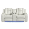 Carlo - Power Motion Loveseat With Power Headrest, Console And LED