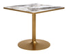 Caliza Dining Table White & Gold