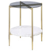 Jonelle - Round Glass Top Table