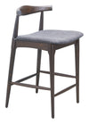 Tuzka Counter Stool Gray & Espresso — Set of 2