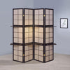 Iggy - 4-Panel Room Divider Folding Shoji Screen - Cappuccino