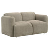 Dorset - Fabric Upholstered Round Track Arm Loveseat