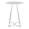 Cece - Counter Table - Chrome Metal